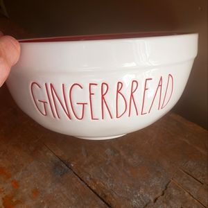 Rae Dunn Red Gingerbread Bowl